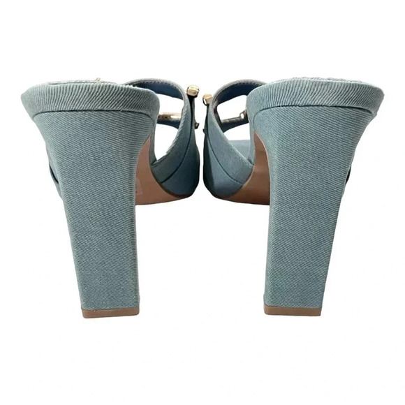 NEW Cape Robbin Briar Denim Heels - Picture 3 of 5